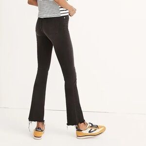 Madewell Cali Demi-Boot Jeans in Berkeley Black: Chewed-Hem Edition